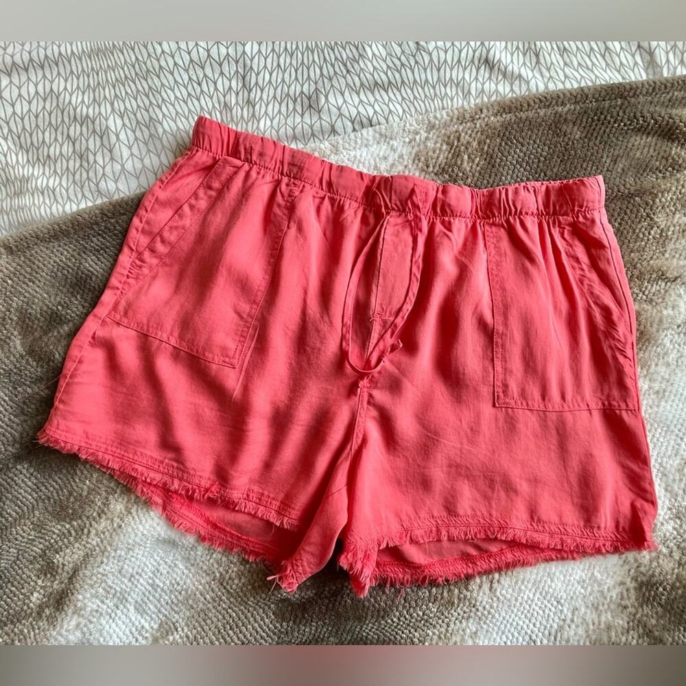 For The Republic - Soft Flowy Shorts with Raw Hem size XL